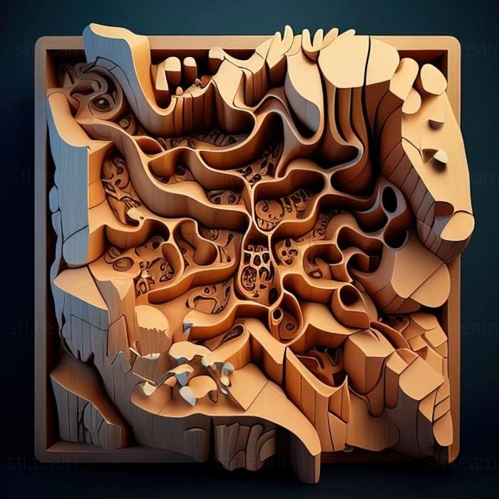 3D model Puzzle Kingdoms game (STL)